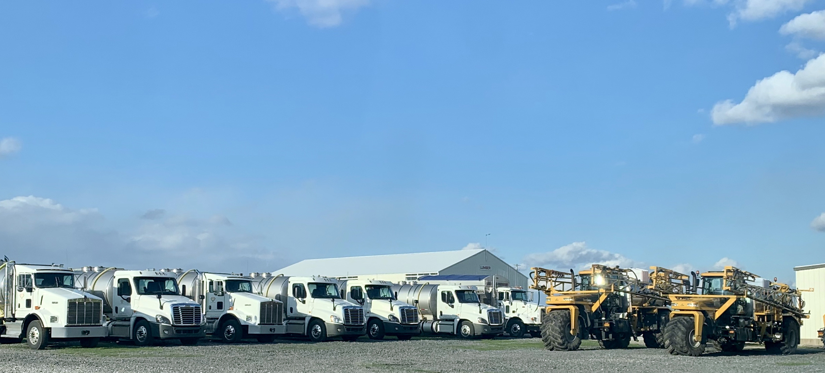 Diamond Ag trucks and tractors