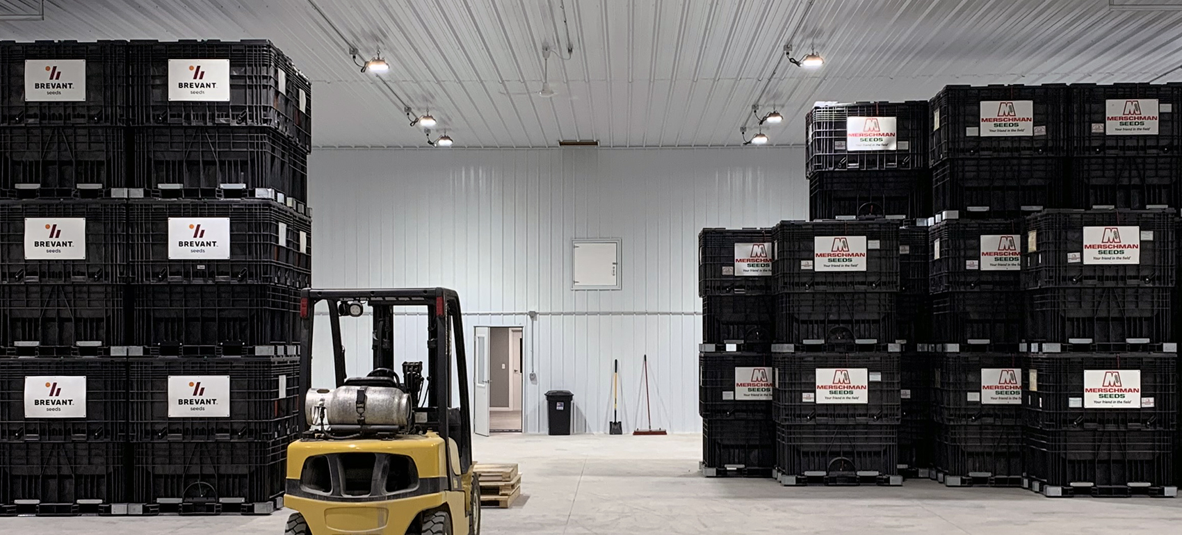 Diamond Ag warehouse interior with product